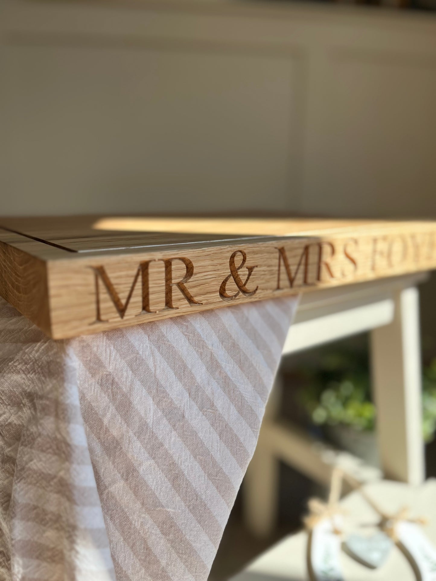 Wedding gift chopping board