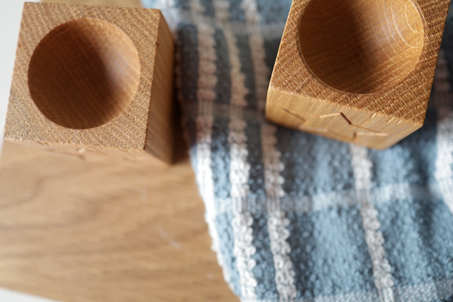 Oak Egg Cup Holder