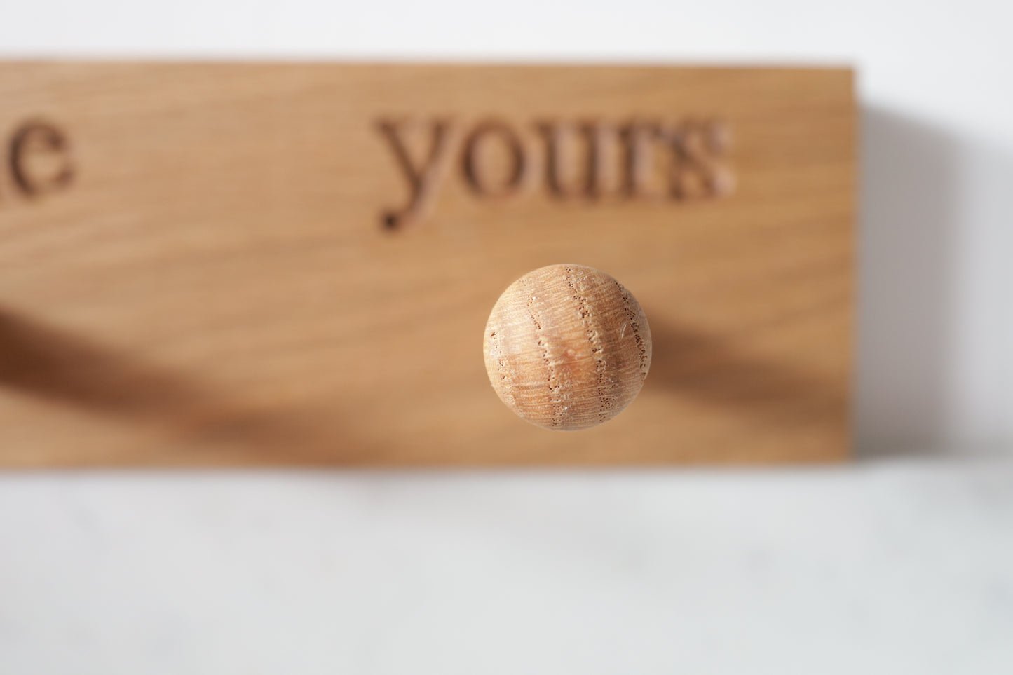 Yours & Mine Oak Peg Rail