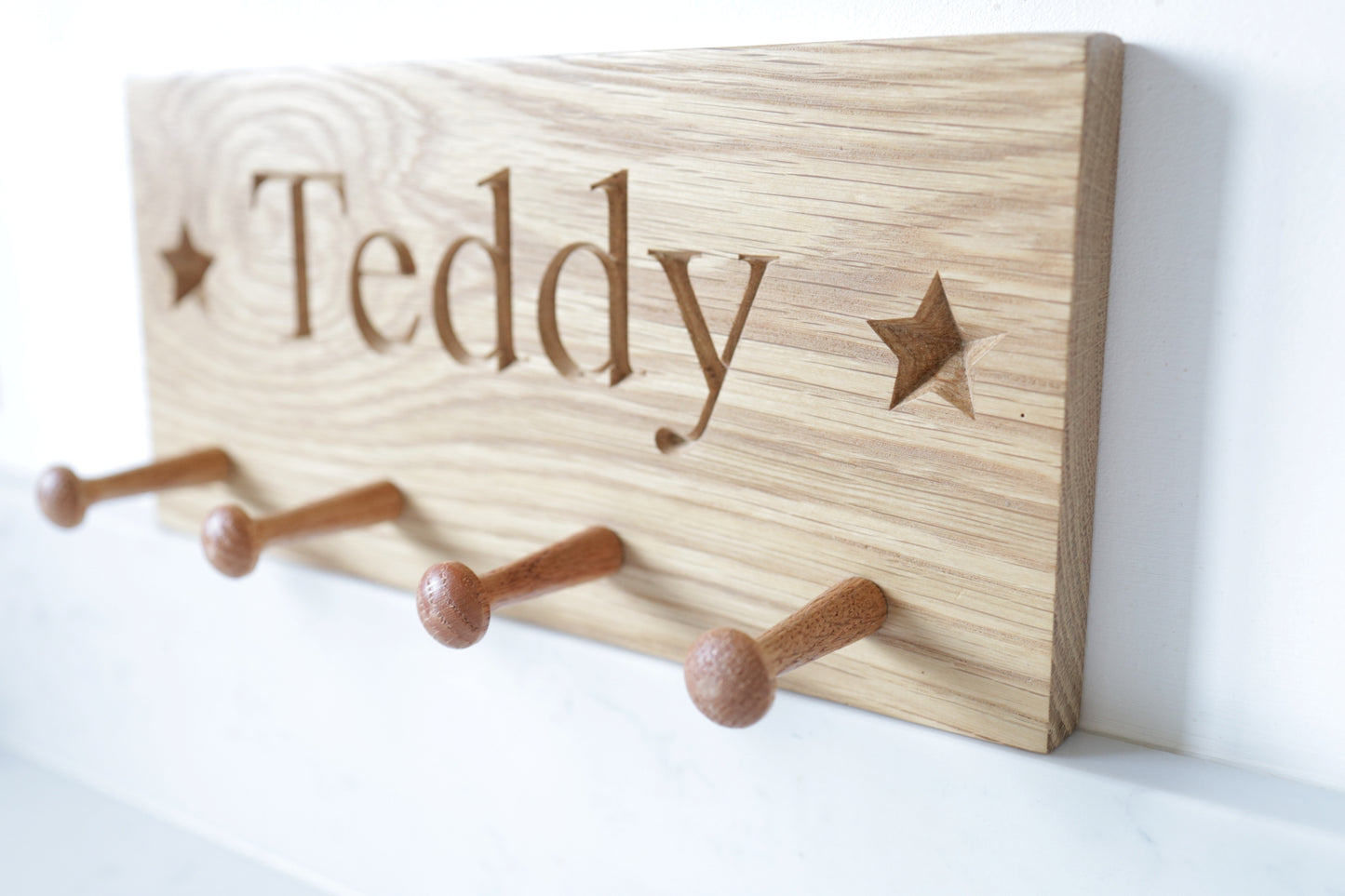 Children’s peg rail