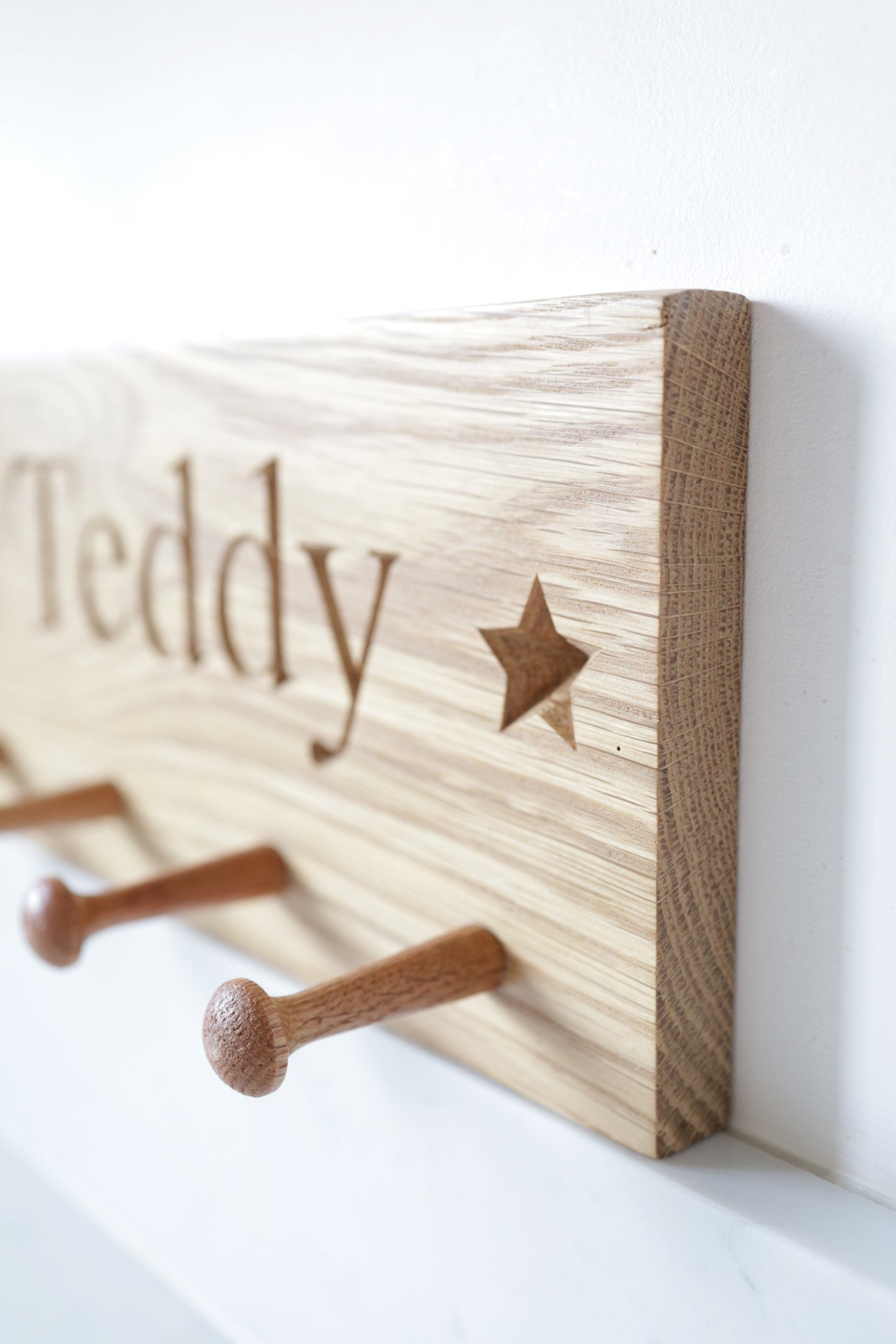 Children’s peg rail