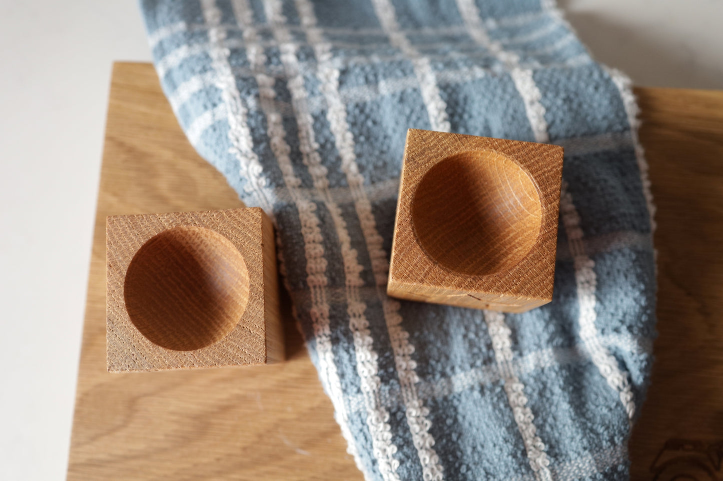 Oak Egg Cup Holder