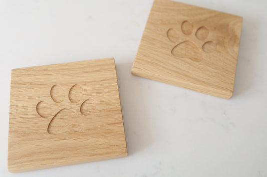 Paw Print Coaster